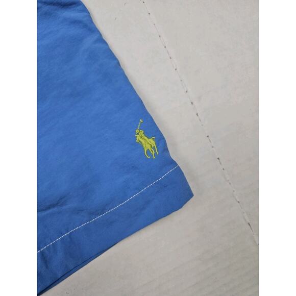 Polo Ralph Lauren Board Shorts Men's Large Bright Blue Mesh Lined Swimming - Picture 9 of 10